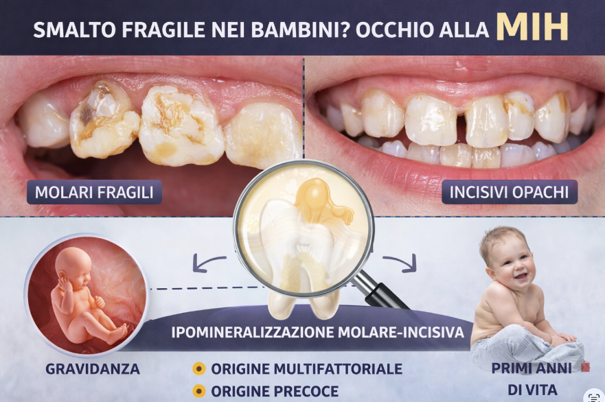 Ipomineralizzazione dei molari: una patologia che nasce prima dei denti